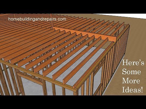 Ceiling Joist Framing Ideas For L-Shaped Floor Plan Design - New Home Construction