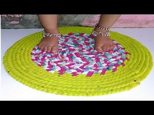 How to make doormat with old clothes | How to make doormats at home | Doormat with old clothes