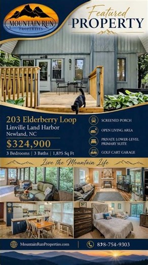 Linville Land Harbor Home for Sale at 203 Elderberry Loop