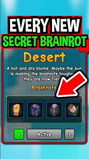 Every New DESERT BIOME SECRET BRAINROT in Plants Vs Brainrots..