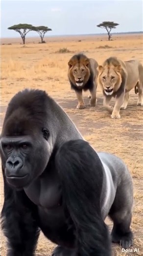 Lion & Gorilla: Icons of Power, Courage & Survival 🦁🦍