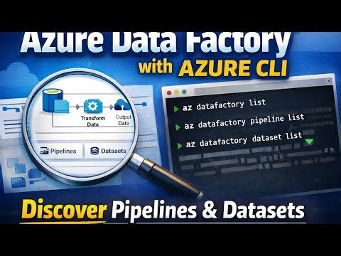 Azure Data Factory with Azure CLI – Part 1: Discovering Pipelines & Datasets