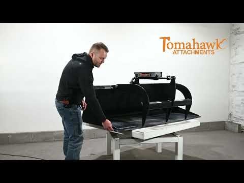American Made Tomahawk 66″ Grapple Bucket | One-Cylinder Skid Steer Attachment