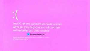 Fix Pink Screen of Death error in Windows 11/10