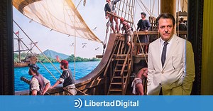 El pintor Ferrer Dalmau inmortaliza en un cuadro la hazaña de la circunnavegación al planeta