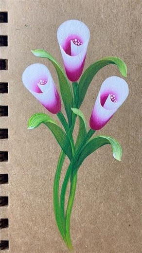 Pink one stroke acrylic flower painting 🌸#shorts #flowerpainting #pink