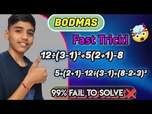 BODMAS Rule Questions 😱 | FAST & ACCURATE Method 🔥 For Exams