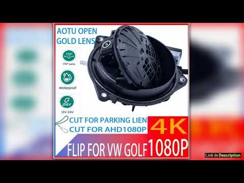 CVBS AHD1080P Flipping Logo Reversing Emblem Vehicle Parking CCD HD Car Rear View Camera for Golf
