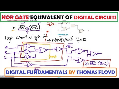 NOR Gate Equivalents of Fundamental Logic Gates (Digital Fundamentals - Thomas Floyd, 11th Edition