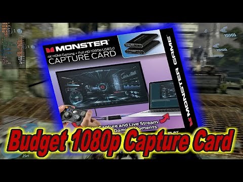 Testing the Monster 4K Black HDMI Capture Card (Budget King for 1080p Capture?)