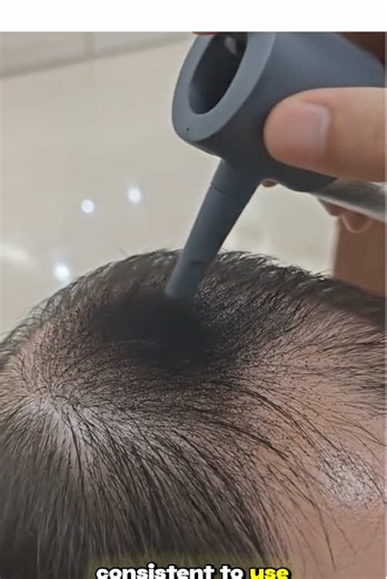Our electric applicator delivers natural-looking hair fibers precisely where you need them. #HairThinningSolution #HairFibers #BeautyTools #HairLossHelp #FullerHair