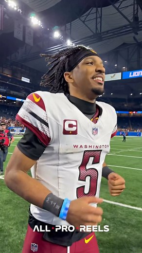 Washington Commanders Pro Bowl quarterback Jayden Daniels is the first rookie in NFL history with 300 total yards in 2 playoff games. In the win against the Detroit Lions in the divisional round Daniels totaled 350 yards, 2 touchdowns, and a 122.9 passer rating. | All-Pro Reels