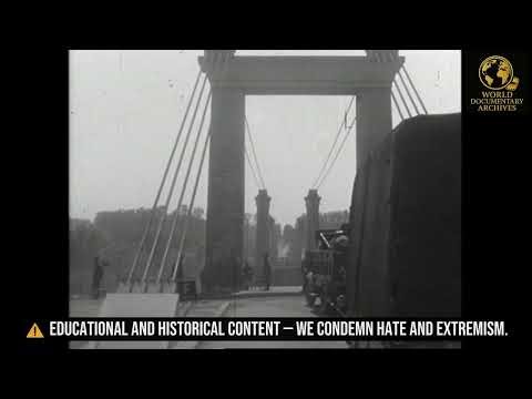 French Refugees and German Convoy (1940) | Rare WWII Footage from Occupied France