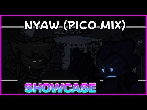 Nyaw (Pico Mix) (A mod that no one has tried to do with Pico.) Showcase (Full Combo) | FNF Mod