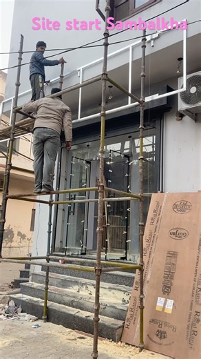 Front elevation, Shop work start sambalkha #unique fabrication #housedesign #shortsfeed #viral