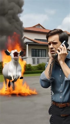 The Fire Cow: A Bizarre Rescue Story! 🔥🐮