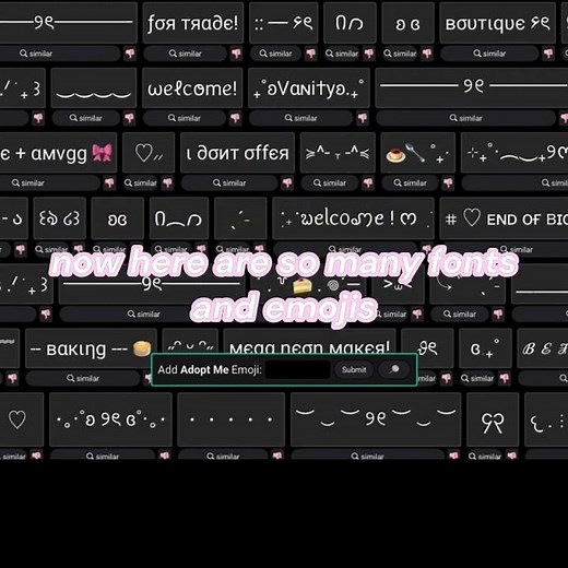 adopt me emoji fonts tutorial!!
