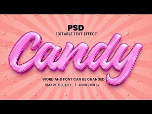 Discover the SECRET to Creating Stunning Candy Text in Photoshop