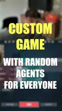 Custom Game with Random Agents for Everyone
