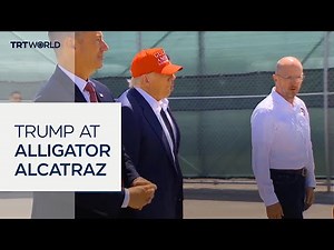 Trump visits 'Alligator Alcatraz' migrant detention centre