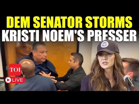 LIVE | California Democrat Senator Dragged Out Of Kristi Noem Presser On LA Anti-ICE Riots