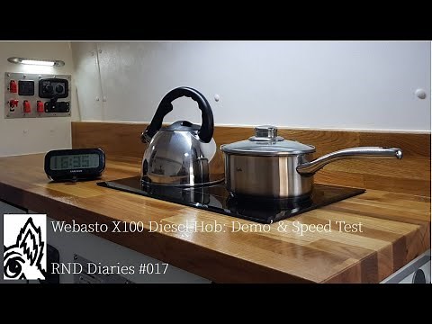 #15 Webasto X100 Diesel Hob Demo’ & ‘’Speed’’ Test: Sprinter Camper Van Conversion: RND Diaries #017