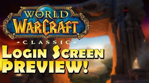 Classic WoW login screen/interface UI preview! [Comparison with Vanilla]