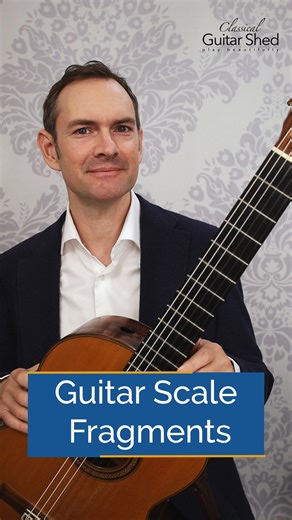 1.6K views · 27 reactions | Dive into scale practice with focus! Instead of tackling the entire scale, break it into fragments—2 notes, 3 notes, 5 notes. Hone finger placement and string changes. Mastering these snippets equips you with a versatile scale vocabulary for smoother music execution. #classicalguitarshed #GuitarScalePractice #ScaleFragments #MusicianTips #GuitarTechnique #versatileplaying | Classical Guitar Shed | Facebook