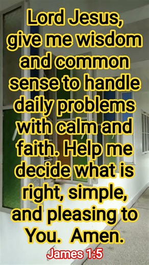 A PRAYER FOR DAILY GUIDANCE 🌿 - James 1:5