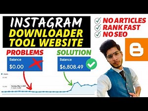Create Instagram (Script) Video Downloader Tool On Blogger (6000$) | Tool Website Kaise Banaye 2021