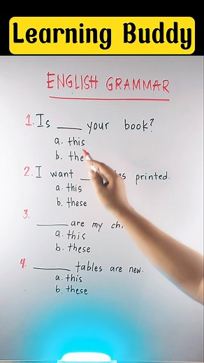 This vs These Basic English Grammar #englishgrammar #this #these #thisthese #englishwords #englishgrammar #reviews #learnenglishgrammar #learningbuddy #reelsviralシ #reelsvideo #reelsinstagram #fbreelsfypシ゚ #fbreelsvideo #facebookreelsvideo #learningbuddy #demonstrative #pronouns | Learning Buddy