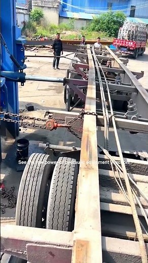 Straightening a Heavy Duty Truck Chassis 🚛💪