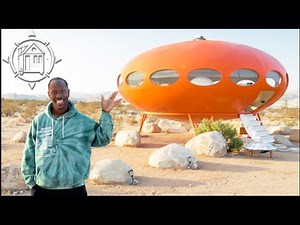 Futuro Home Tour | His Tiny House looks like a UFO & it has people talking...
