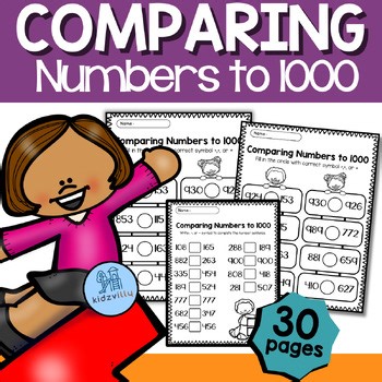 Comparing Numbers Worksheets | 3-Digit Comparison to 1000