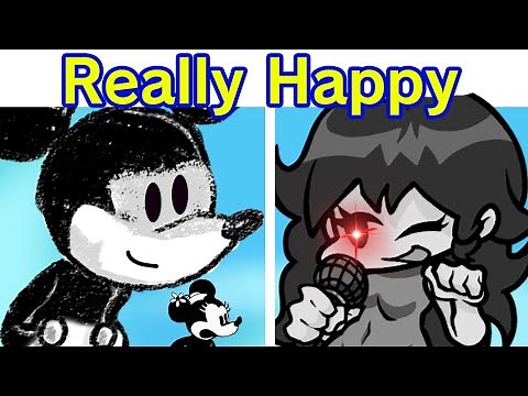 Friday Night Funkin' VS Mickey Mouse - Deathly Happy (FNF Mod) (Corruption Deathmatch Cover)