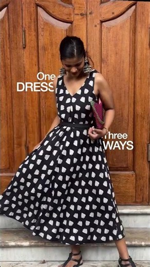 How To Style 1 Sleeveless Black Dress in 3 Ways | Pinklay Styling Tips