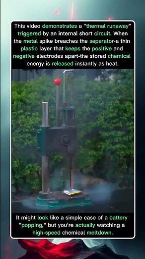 This Battery Pop Is Actually a Chemical Meltdown