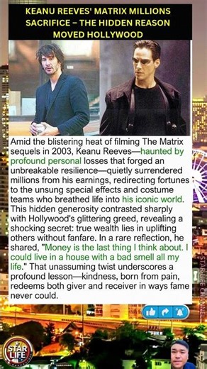 Keanu Reeves' Matrix Millions Sacrifice – The Hidden Reason Moved Hollywood
