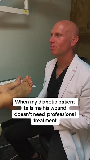 A diabetic wound *needs* professional care. You cannot expect it to heal naturally or go away on its own. The risks to your health and life are significant. Find a wound care specialist (like me) - and don’t wait. Even one day can be the difference between life or death. #neuropathyrelief #neuropathyfeet #neuropathy #neuropathytreatment #neuropathypain #neuropathyawareness #diabeticfeet #diabeticwound #diabeticlegs #diabeticfoot #podiatry #podiatrist #podiatristoftiktok #podiatristsoftiktok #med