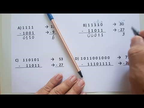 MATEMÁTICA COMPUTACIONAL- SUBTRAÇÃO BINÁRIA - 7° VÍDEO