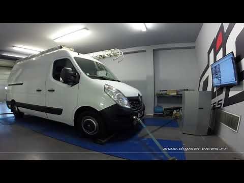 Renault Master 2.3 DCI 125cv Reprogrammation Moteur @ 155cv Digiservices Paris 77 Dyno