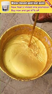 🎨✨ Water-Based Gold Leaf Paint – Turn Any Surface into Liquid Luxury! 💛🔥 Tired of messy traditional gold leaf? 😫 This easy-apply formula gives real metallic shine – no glue, no fumes, just brush & glow! ✨🖌️ ✅ True 24K Gold Effect – Rich, reflective finish! 💰🌟 ✅ Water-Based & Odorless – Safe for indoor crafts! 🏡🌿 ✅ Sticks to Wood/Canvas/Metal – Even beginners nail it! 🎯🙌 ✅ Dries in 10 Mins – Faster than gilding! ⏱️⚡ Gild like a pro – Shop now! 🛒👇 https://barak3.com/products/paintidcr
