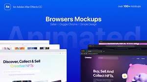 Animated Web Browsers Mockups