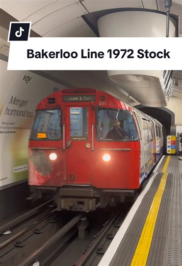 Bakerloo Line 1972 Stock arriving into Oxford Circus working train 226 to Elephant & Castle 🗓️ #fyp #viral #TfL #bakerlooline #london