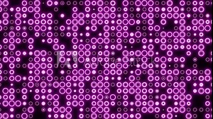 Pink circle pattern, abstract background. The circle changes in size and shape. Pattern in a row, decoration, glowing, illuminated, light effect. Stock Video