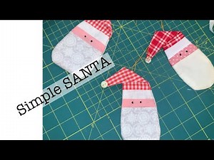 Simple Santa ornament | easy sewing | make it today