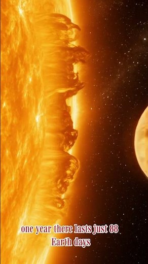 Mercury: The Fastest Planet of Extreme Heat and Cold ☀️❄️