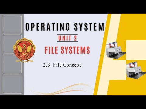 2.3 File Concept | CS405 |
