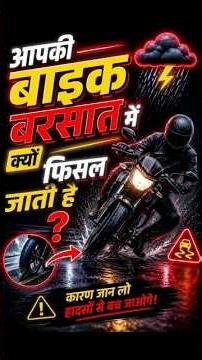 💥How to Prevent Motorcycle😱Skidding on Rainy Roads 👑Goldy A To Z | Rain Riding Tips