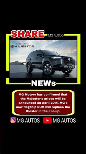 MG Majestor SUV 🚙 Flagship Launch April 20, 2026!😨😱🫡